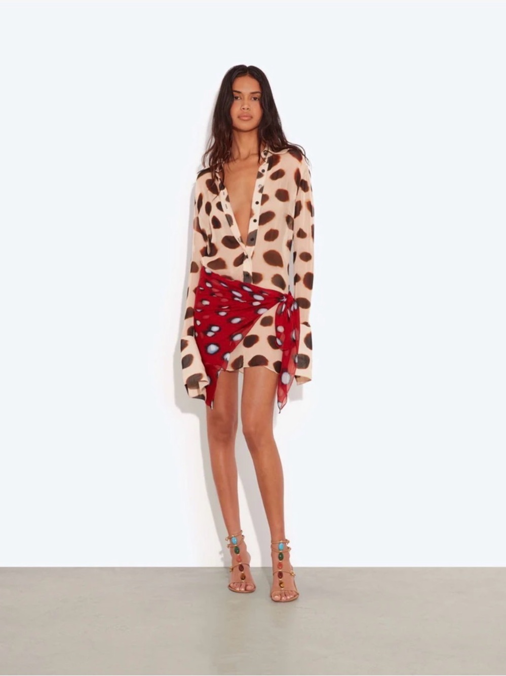 Rat & Boa Nilah Shirt Dress Animal